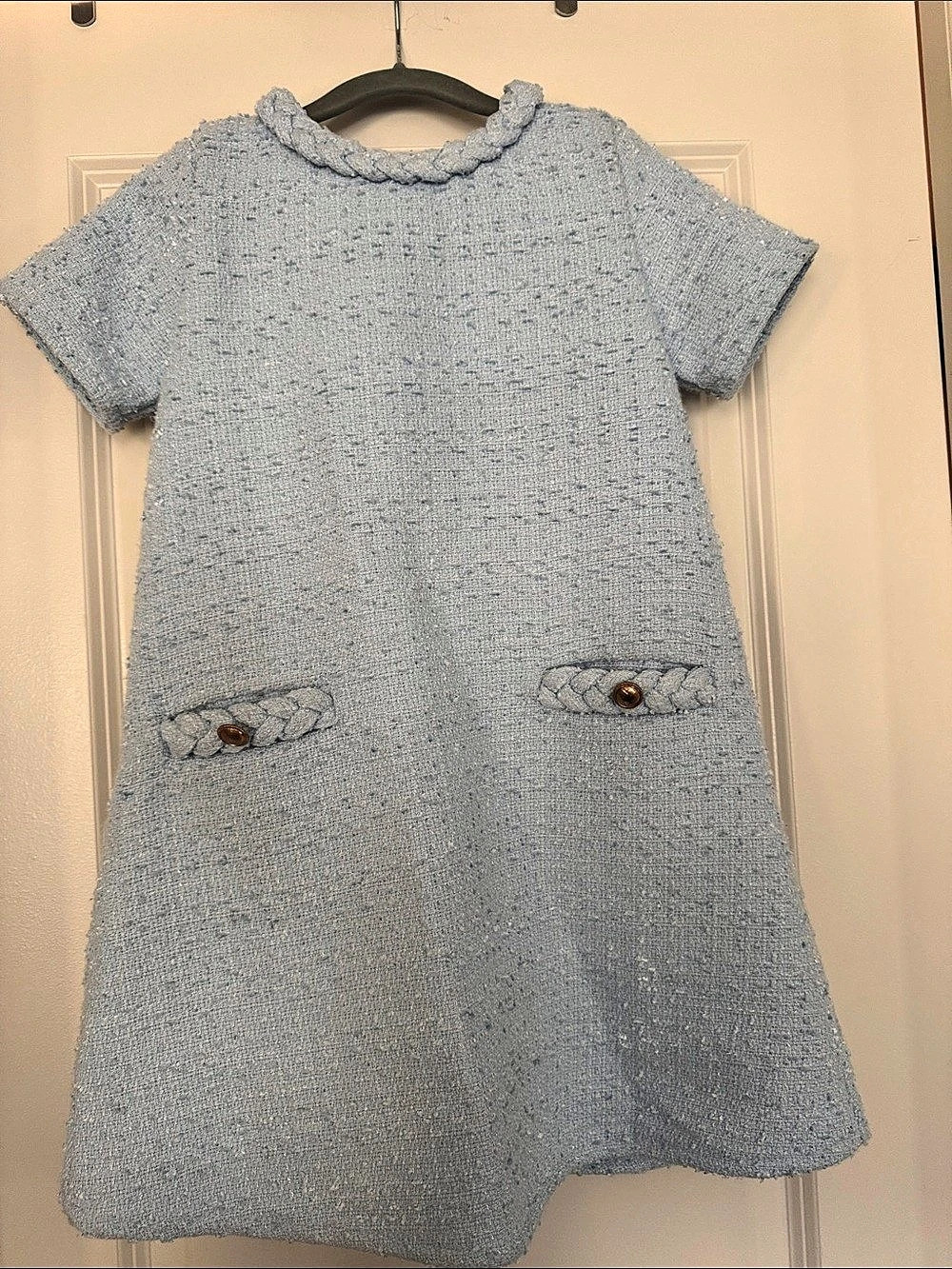 Southern Smocked Company Blue Mini Dress Size 7 Like New